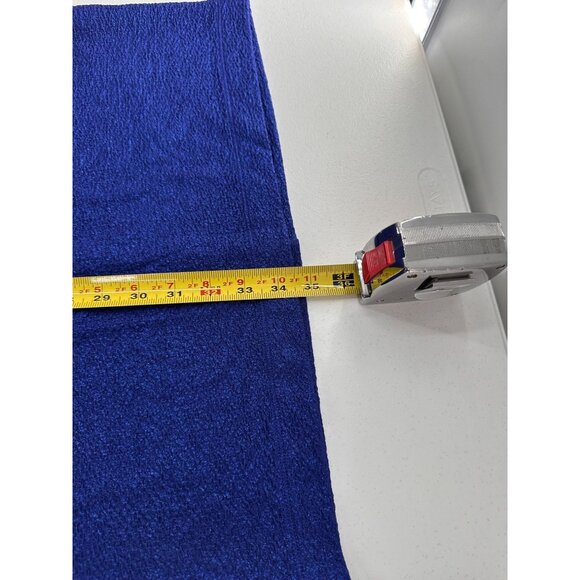 Collective Concepts Blue Textured Short Sleeve Dress Back Zipper Size M Crepe - Picture 4 of 6